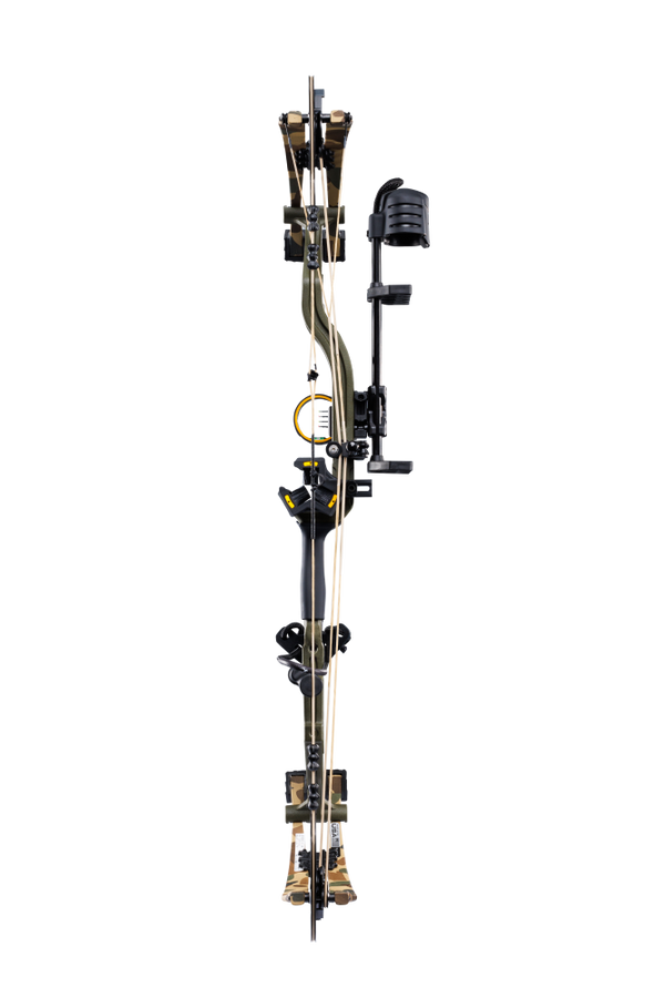 The Bear Archery Legend 30 RTH compound bow is adjustable from 15 to 70 lbs, ensuring a customizable fit for all shooters.