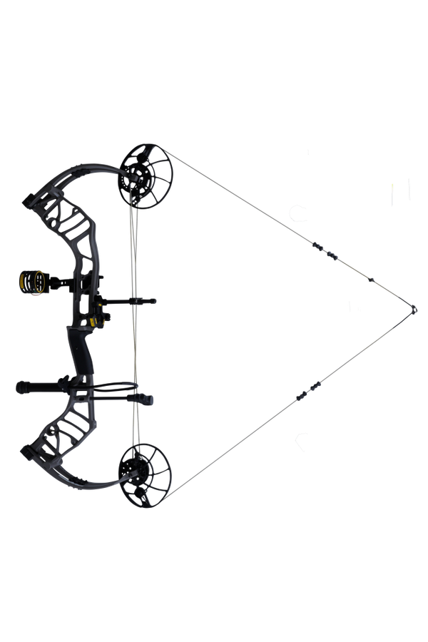 Bear Archery Legend 30 RTH hunting bow package features a 30" ATA, 6.37" brace height, and 85% let off.