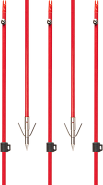 Cajun Bowfishing Fiberglass Arrow with Piranha XT Point - Fiberglass Arrow Shaft